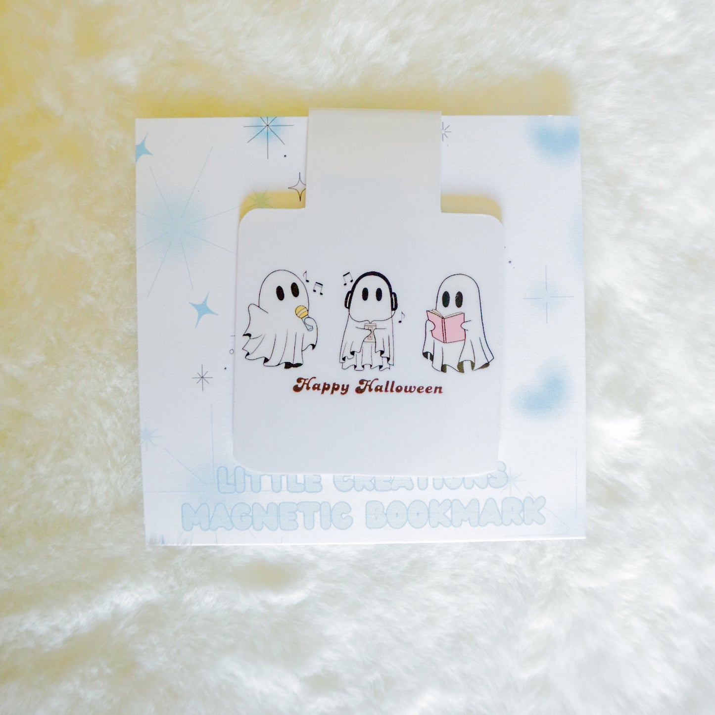 GHOST WITH HOBBIES MAGNETIC BOOKMARK