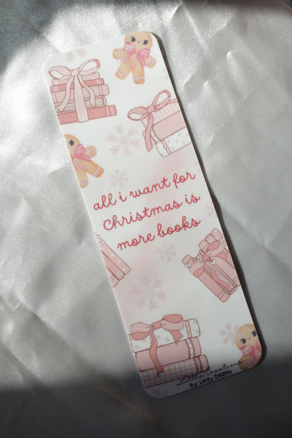 PINK CHRISTMAS BOOKMARKS