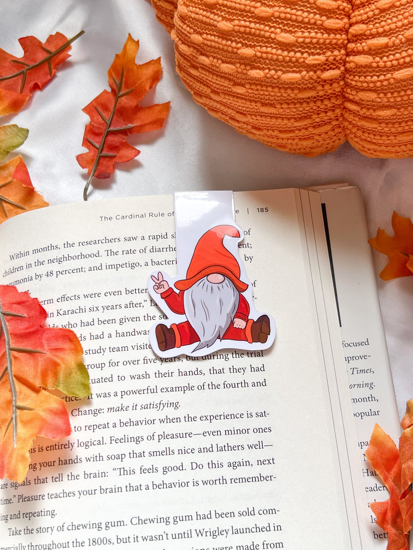 FALL GNOMES SET MAGNETIC BOOKMARK